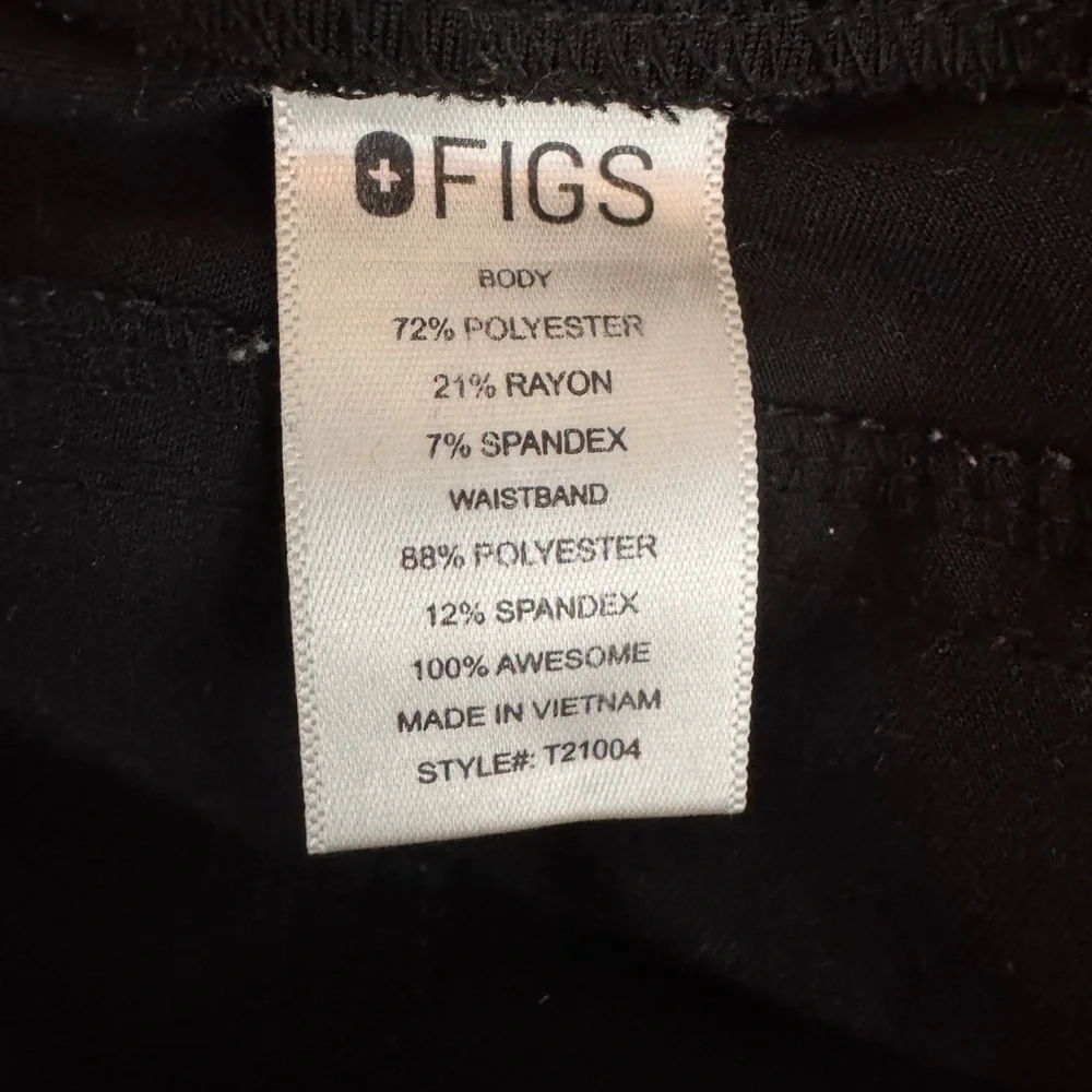 Figs Black Joggers Size Small